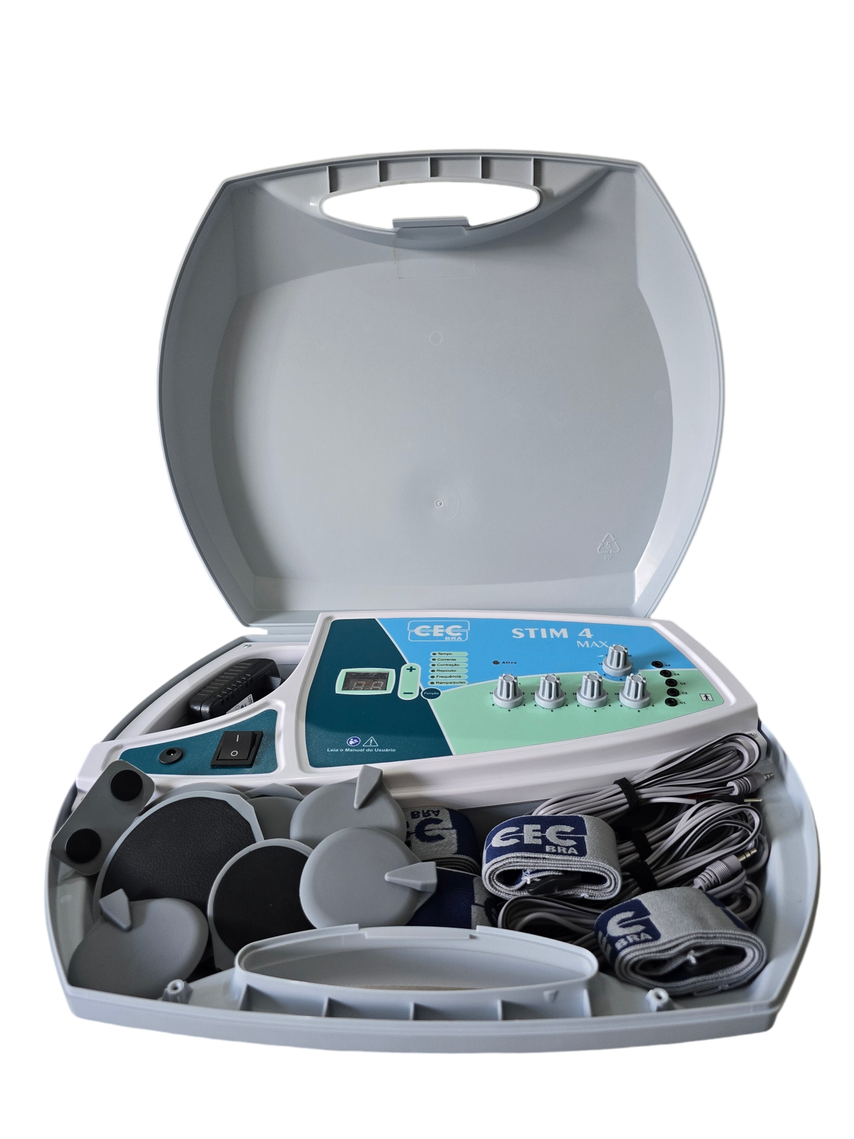 Stim 4 Max Eletroestimulador Portátil 5 Canais CECBRA - RUSSA, TENS e FES